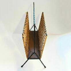 Unknown Wicker Newspaper Holder, Denmark, 1960s. -Storage Furniture Sales 2024 wicker newspaper holder denmark 1960s sku45323761 0 9