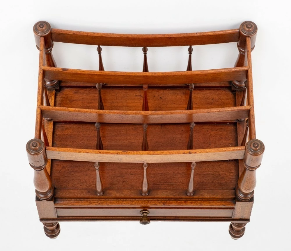 Unknown William IV Canterbury Mahogany Magazine Stand 19th Century 7 Unknown William IV Canterbury Mahogany Magazine Stand 19th Century - Image 7