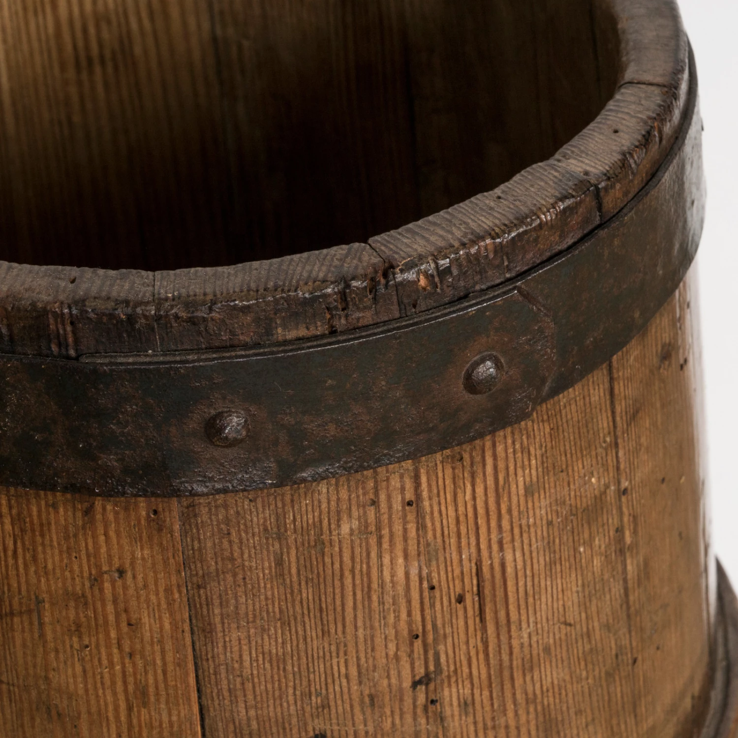 Unknown Wood And Iron Umbrella Or Cane Stand 6 Unknown Wood And Iron Umbrella Or Cane Stand - Image 6