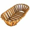 Wooden Fruit Basket, Brown Color, Original Form, France Around The 1960s