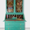 Writing Bureau Bookcase, Living Room Dining Room Furniture, Storage, Teal