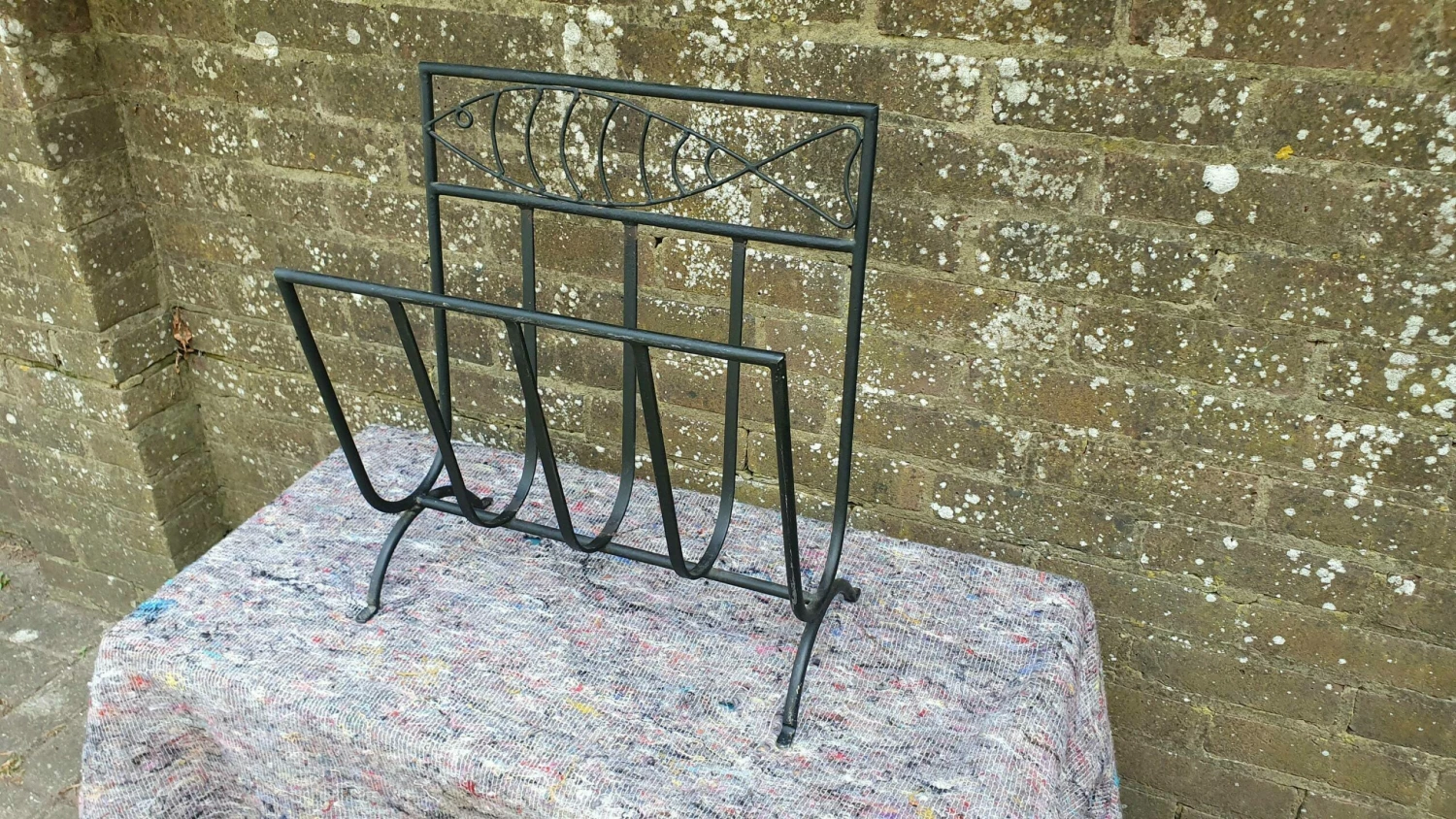 Unknown Wrought Iron Arched Decorative Log Holder Vgc 2 Unknown Wrought Iron Arched Decorative Log Holder Vgc - Image 2