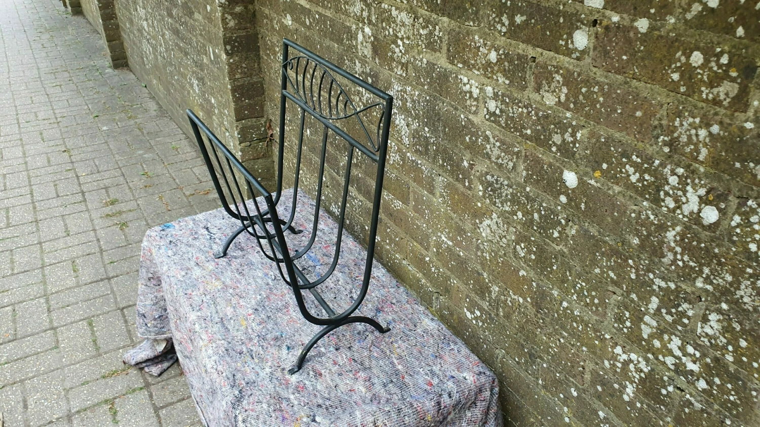 Unknown Wrought Iron Arched Decorative Log Holder Vgc 3 Unknown Wrought Iron Arched Decorative Log Holder Vgc - Image 3