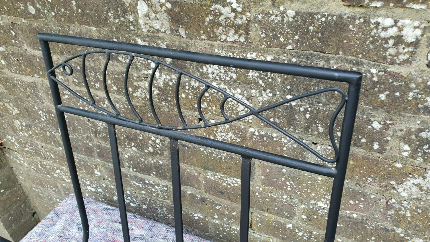 Unknown Wrought Iron Arched Decorative Log Holder Vgc 4 Unknown Wrought Iron Arched Decorative Log Holder Vgc - Image 4