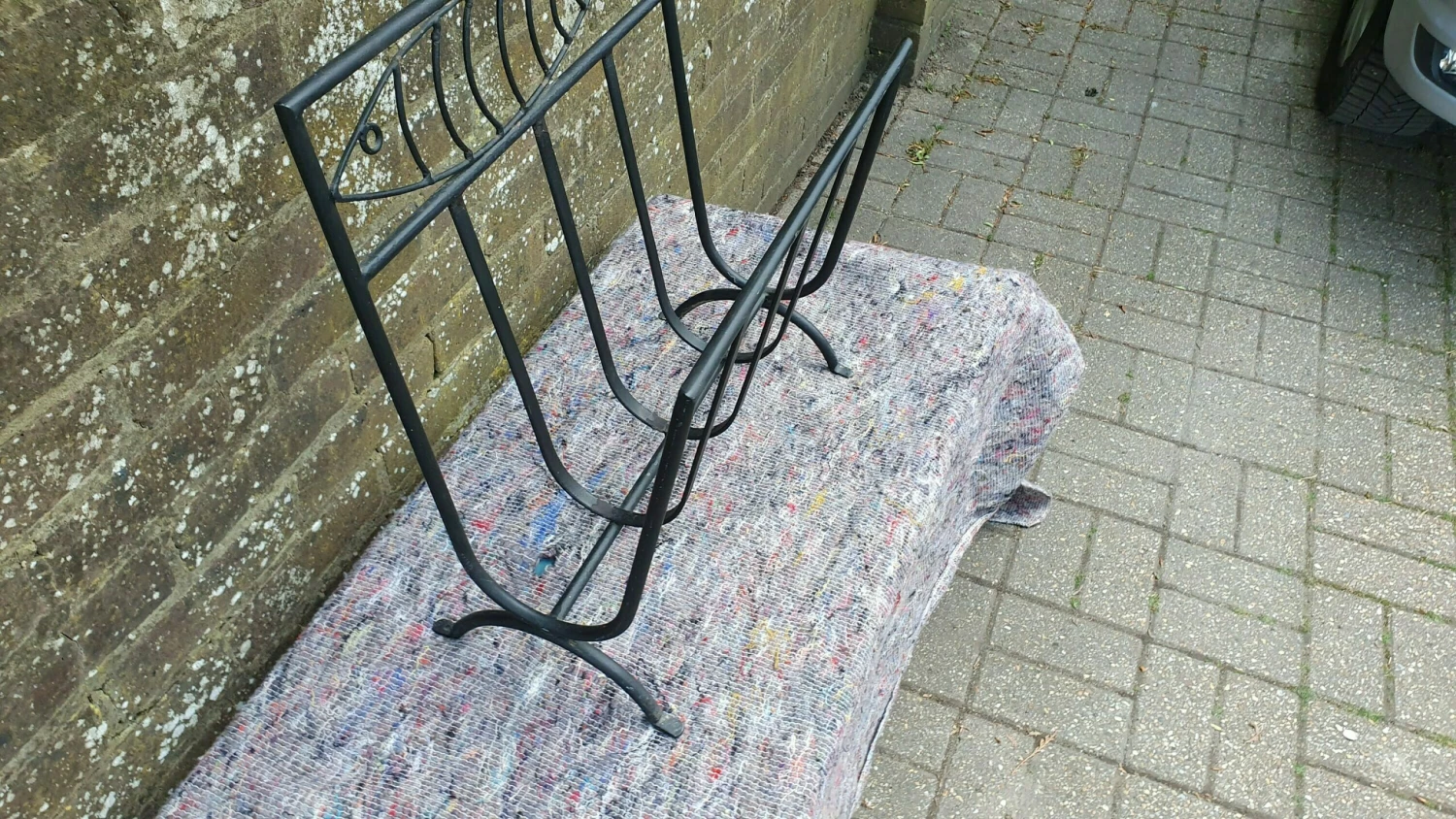 Unknown Wrought Iron Arched Decorative Log Holder Vgc 8 Unknown Wrought Iron Arched Decorative Log Holder Vgc - Image 8