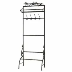 Wrought Iron Coat Rack 1900