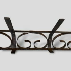 Unknown Wrought Iron Metal Coathooks, Early 20th Century