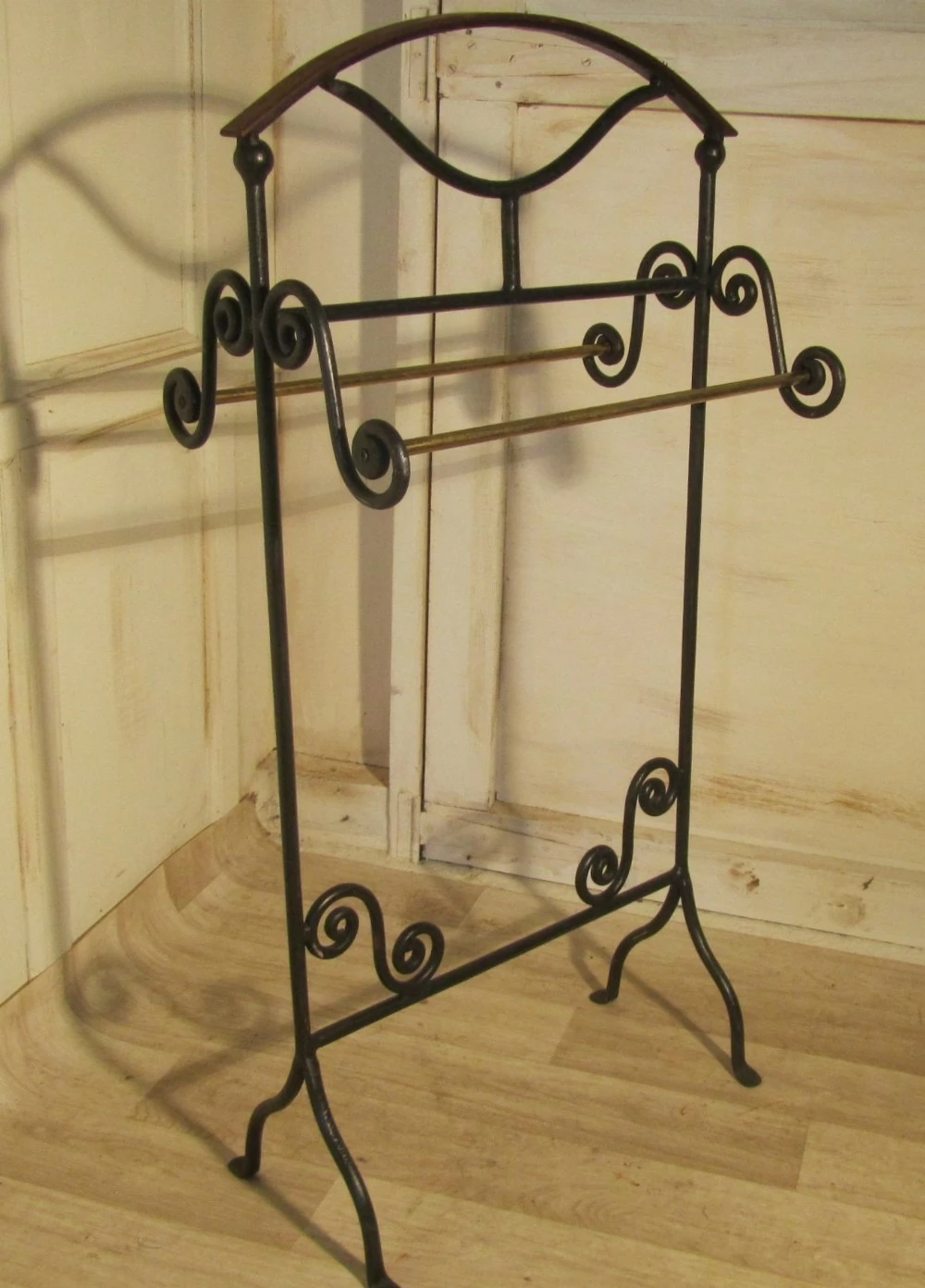 Wrought Iron Towel Rail Or Clothes Airer 1 Wrought Iron Towel Rail Or Clothes Airer