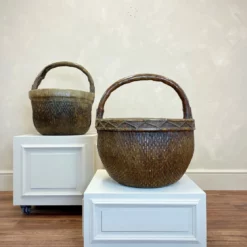 Xl Woven Willow Farmers Baskets