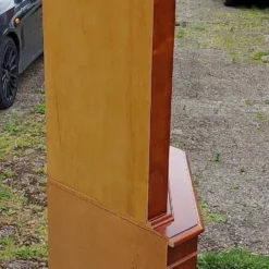 Unknown Yew Wood Veneer Floor Corner Display Cabinet. Glazed Door. -Storage Furniture Sales 2024 yew wood veneer floor corner display cabinet glazed door sku39508840 0 3